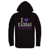 W Republic Kansas Wesleyan Coyotes I Love Hoodie 553-658