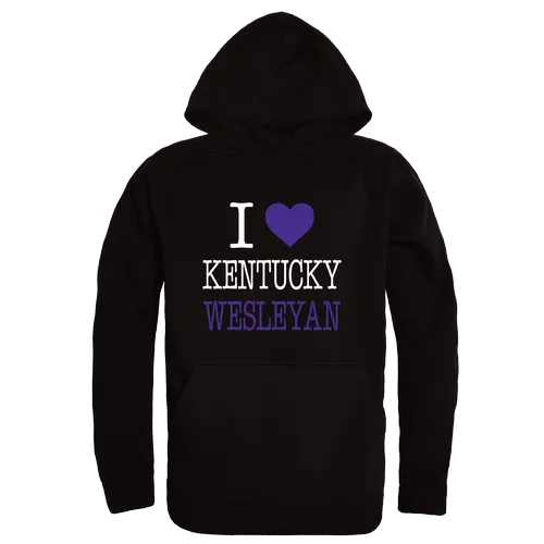 W Republic Kentucky Wesleyan Panthers I Love Hoodie 553-659. Decorated in seven days or less.