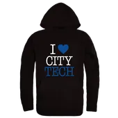 W Republic NY City Tech Yellow Jackets I Love Hoodie 553-664