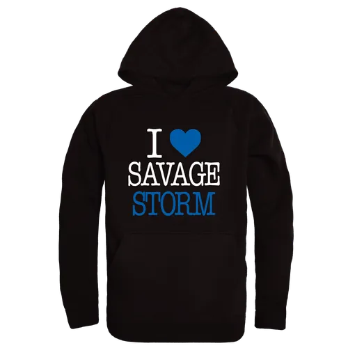 W Republic SE Oklahoma State Savage Storm I Love Hoodie 553-671. Decorated in seven days or less.