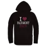 W Republic Fairmont State Falcons I Love Hoodie 553-686