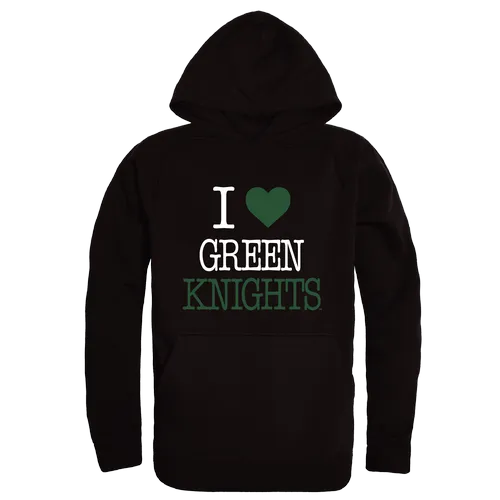 W Republic St. Norbert College Green Knights I Love Hoodie 553-698. Decorated in seven days or less.