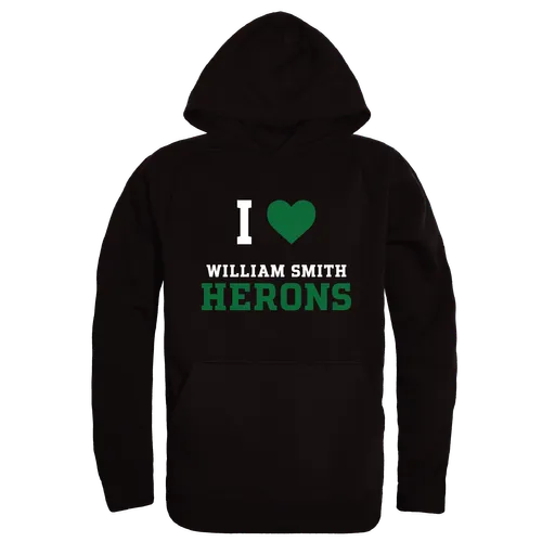 W Republic Hobart & William Smith Colleges William Smith Herons I Love Hoodie 553-700. Decorated in seven days or less.