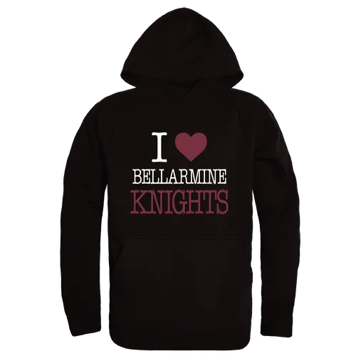 W Republic Bellarmine University Knights I Love Hoodie 553-706. Decorated in seven days or less.