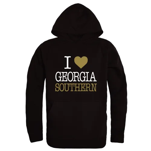 W Republic Georgia Southern Eagles I Love Hoodie 553-718. Decorated in seven days or less.