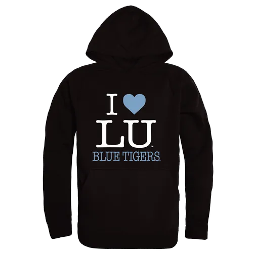 W Republic Lincoln University Blue Tigers I Love Hoodie 553-720. Decorated in seven days or less.