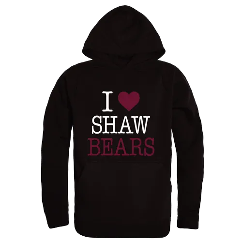 W Republic Shaw University Bears I Love Hoodie 553-726. Decorated in seven days or less.