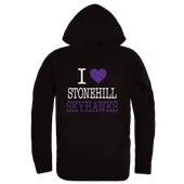 W Republic Stonehill College Skyhawks I Love Hoodie 553-730