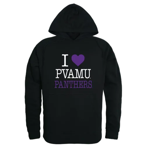 W Republic Prairie View A&M Panthers I Love Hoodie 553-738. Decorated in seven days or less.