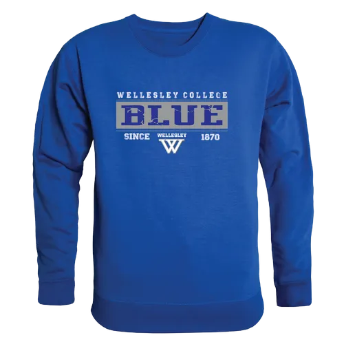 W Republic Wellesley College Blue Established Crewneck 544-486