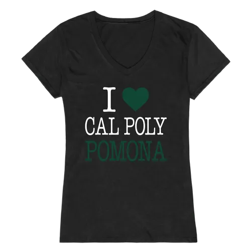W Republic Cal Poly Pomona Broncos I Love Women's Tee 550-201