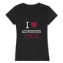 W Republic Midwestern State Mustangs I Love Women's Tee 550-543