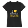 W Republic Montevallo Falcons I Love Women's Tee 550-551