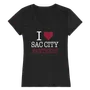 W Republic Sacramento City Panthers I Love Women's Tee 550-578