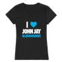 W Republic John Jay College Bloodhounds I Love Women's Tee 550-656