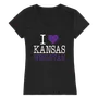 W Republic Kansas Wesleyan Coyotes I Love Women's Tee 550-658