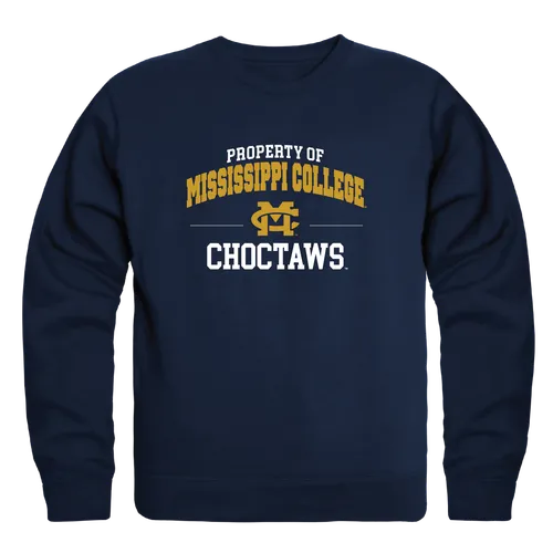 W Republic Mississippi College Choctaws Property Of Crewneck 545-544