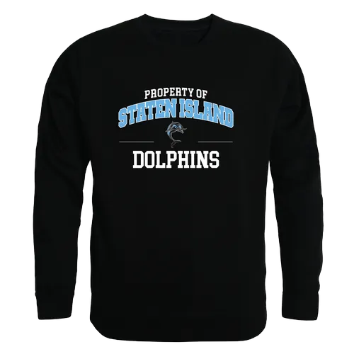 W Republic College Of Staten Island Dolphins Property Of Crewneck 545-676