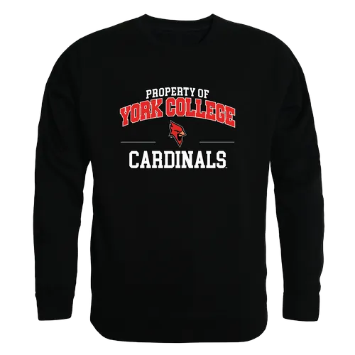 W Republic York College Cardinals Property Of Crewneck 545-685