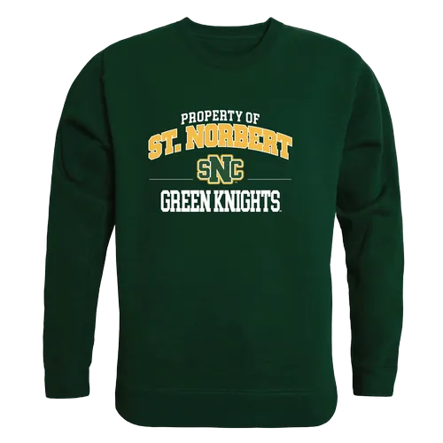 W Republic St. Norbert College Green Knights Property Of Crewneck 545-698