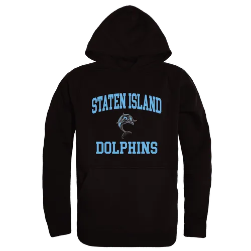 W Republic College Of Staten Island Dolphins Hoodie 569-676. Decorated in seven days or less.