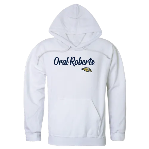 W Republic Oral Roberts Golden Eagles Script Hoodie 558-566. Decorated in seven days or less.