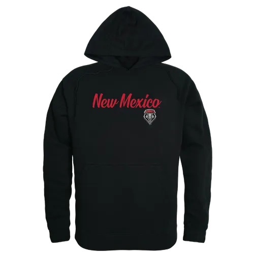 W Republic New Mexico Lobos Script Hoodie 558-182. Decorated in seven days or less.