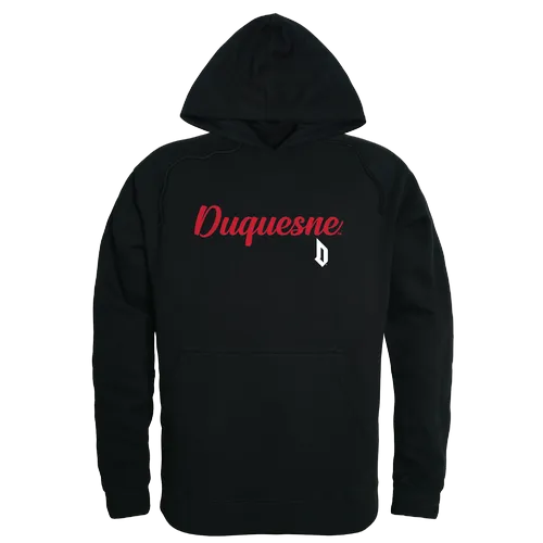 W Republic Duquesne Dukes Script Hoodie 558-293. Decorated in seven days or less.