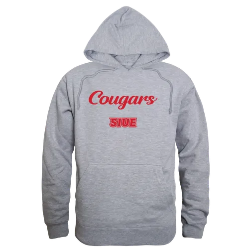 W Republic Southern Illinois Edwardsville Cougars Script Hoodie 558-429. Decorated in seven days or less.