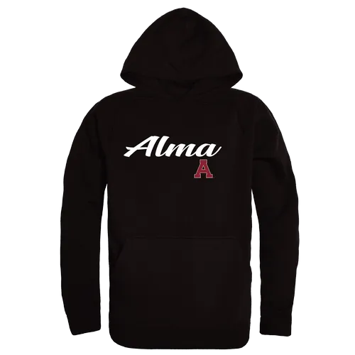 W Republic Alma College Scots Script Hoodie 558-475. Decorated in seven days or less.