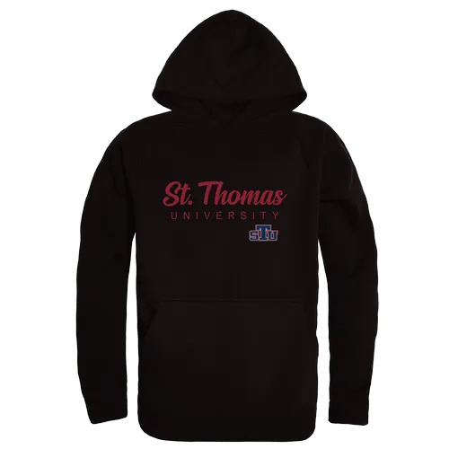 W Republic St. Thomas Bobcats Script Hoodie 558-480. Decorated in seven days or less.