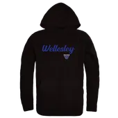 W Republic Wellesley College Blue Script Hoodie 558-486