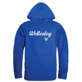 W Republic Wellesley College Blue Script Hoodie 558-486