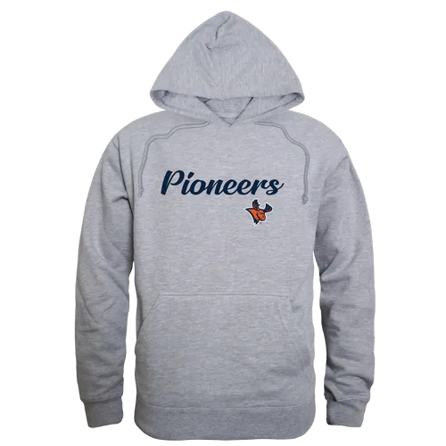 W Republic Utica College Pioneers Script Hoodie 558-492. Decorated in seven days or less.