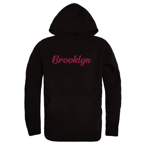 W Republic Brooklyn College Bulldogs Script Hoodie 558-503. Decorated in seven days or less.