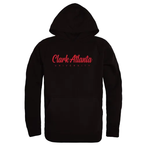 W Republic Clark Atlanta Panthers Script Hoodie 558-512. Decorated in seven days or less.