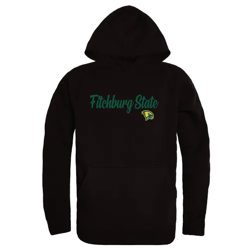 W Republic Fitchburg State Falcons Script Hoodie 558-519. Decorated in seven days or less.