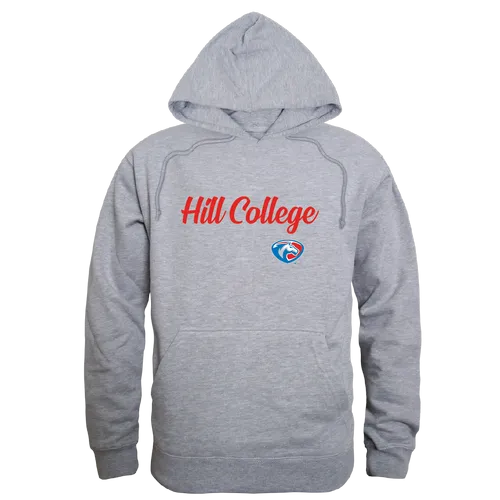 W Republic Hill College Rebels Script Hoodie 558-523. Decorated in seven days or less.