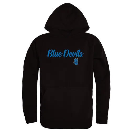 W Republic Fredonia Blue Devils Script Hoodie 558-645. Decorated in seven days or less.