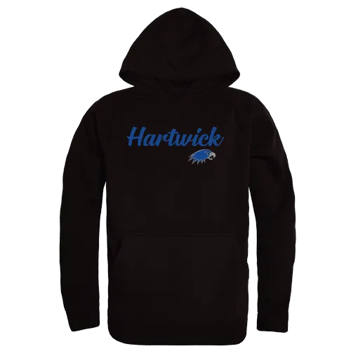 W Republic Hartwick Hawks Script Hoodie 558-650. Decorated in seven days or less.