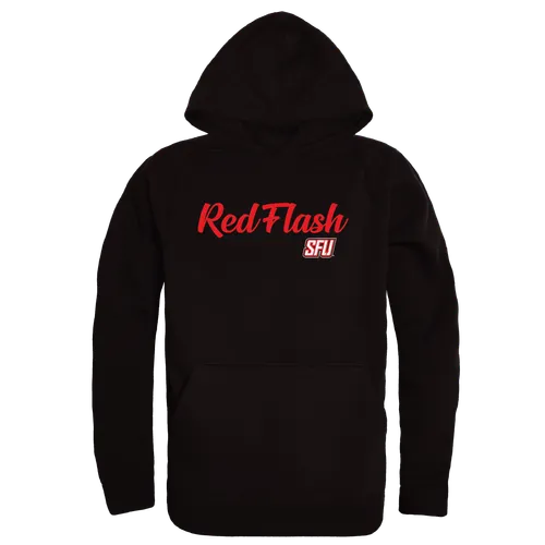 W Republic Saint Francis U Red Flash Script Hoodie 558-669. Decorated in seven days or less.