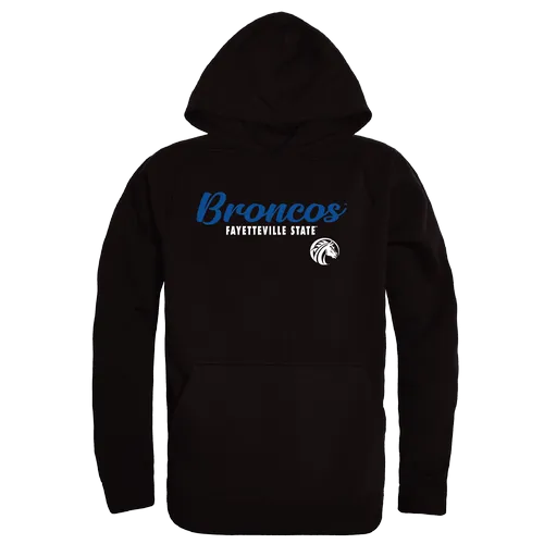 W Republic Fayetteville State Broncos Script Hoodie 558-716. Decorated in seven days or less.