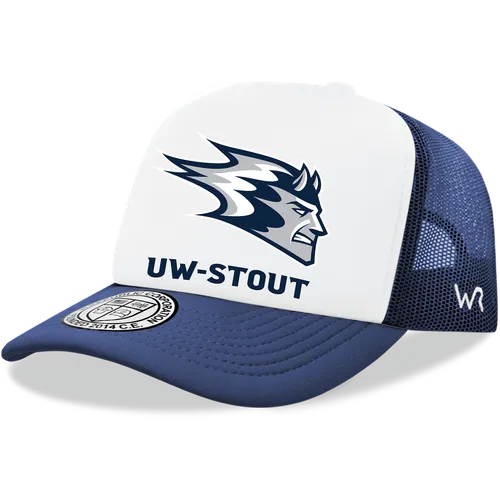 W Republic Wisconsin Stout Blue Devils Jumbo College Caps 1030-413