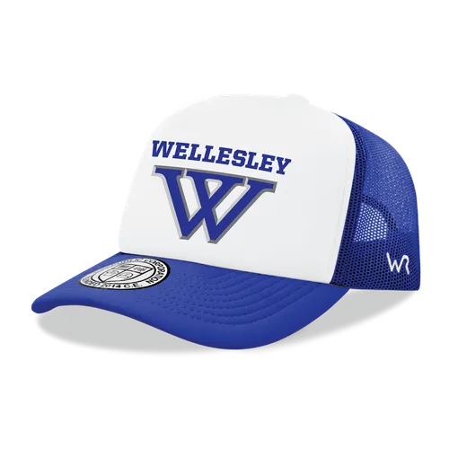 W Republic Wellesley College Blue Jumbo College Caps 1030-486