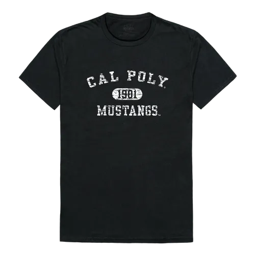 W Republic Cal Poly SLO Mustangs Distressed Arch College Tees 574-167