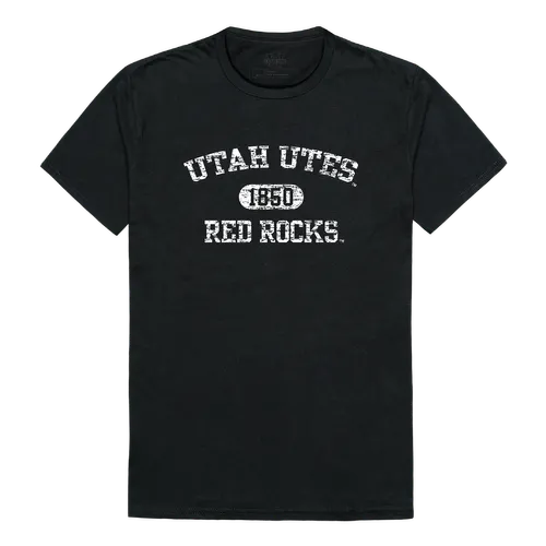 W Republic Utah Utes Distressed Arch College Tees 574-176