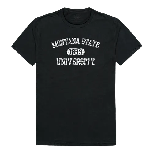 W Republic Montana State Bobcats Distressed Arch College Tees 574-192