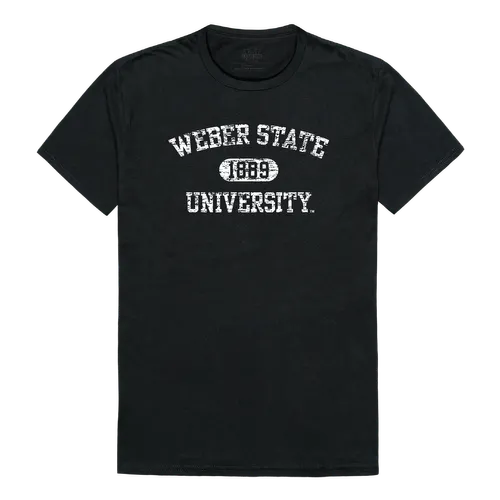 W Republic Weber State Wildcats Distressed Arch College Tees 574-251