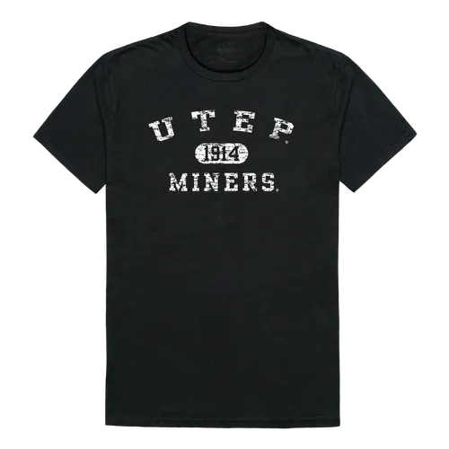 W Republic Utep Miners Distressed Arch College Tees 574-434