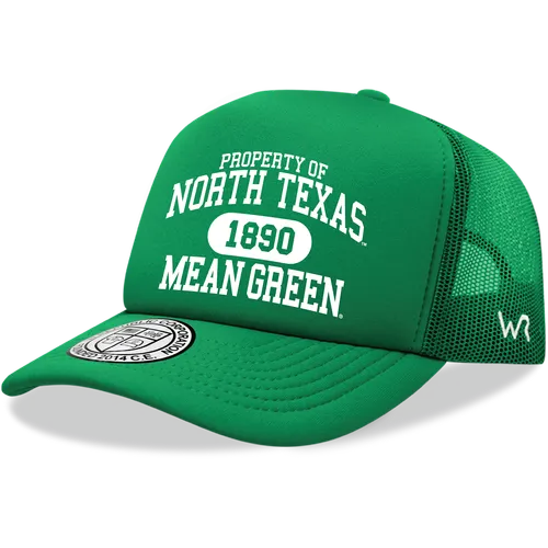 W Republic Property Of North Texas Mean Green Baseball Cap 1027-195